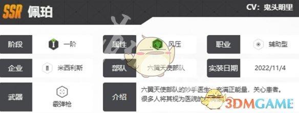 《胜利女神：新的希望》佩珀基础信息