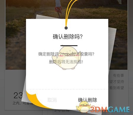 确认删除胶囊