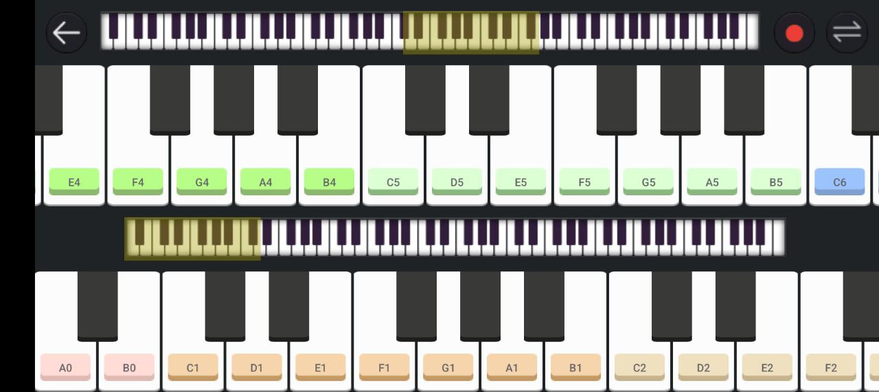 鋼琴鍵盤模擬