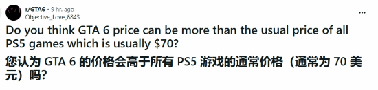 GTA6定价引争议：有人嫌贵有人说值