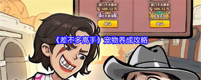 《差不多高手》宠物培养秘籍