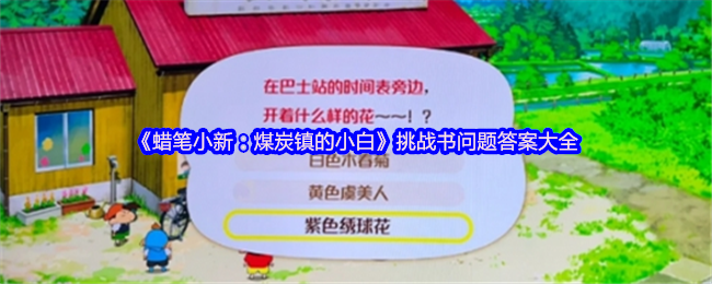 《蜡笔小新：煤炭镇的小白》全面解析挑战书问题的答案汇总