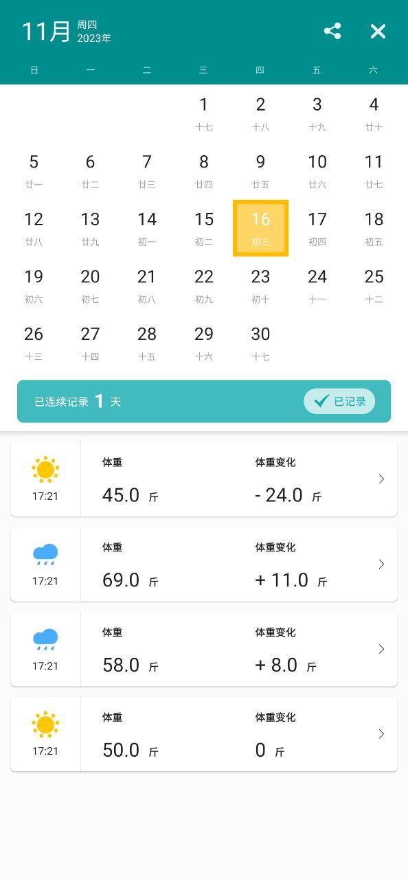 体重日记2025
