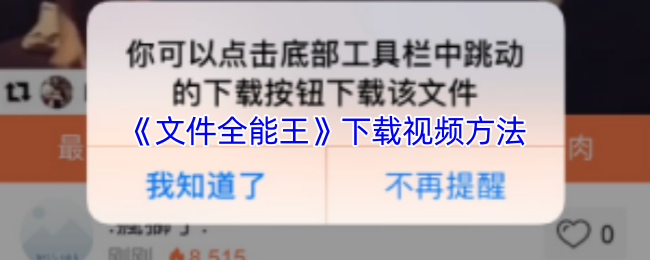 《文件全能王》下载视频的技巧与步骤