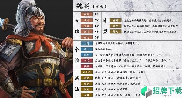 三国志14魏延武将图鉴 蜀国武将魏延特性战法一览