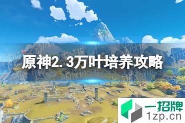 《原神手游》2.3万叶培养攻略 枫原万叶值得培养吗