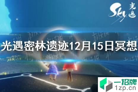 《光遇》密林遗迹冥想在哪12.15 密林遗迹12月15日冥想位置介绍怎么玩?