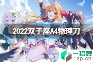 《公主连接》2022双子座A4自动刀 四王物理刀返24秒打法怎么玩?