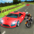 跑车vs摩托车骑行(SportsCarvsMotoBikeRiding)